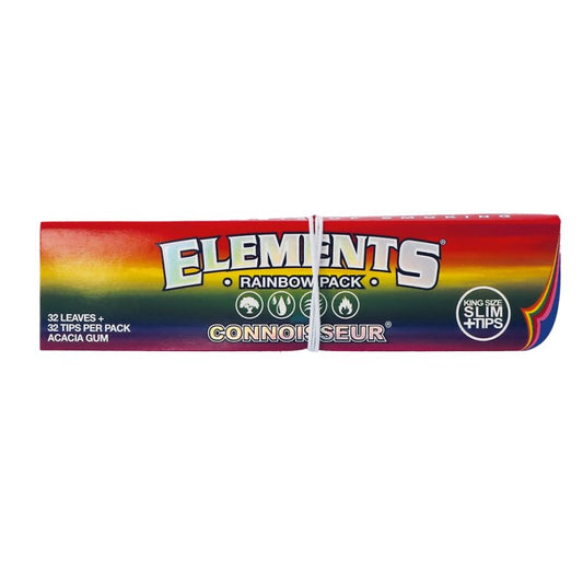 Elements Rainbow Connoisseur King Size Slim Papers & Tips