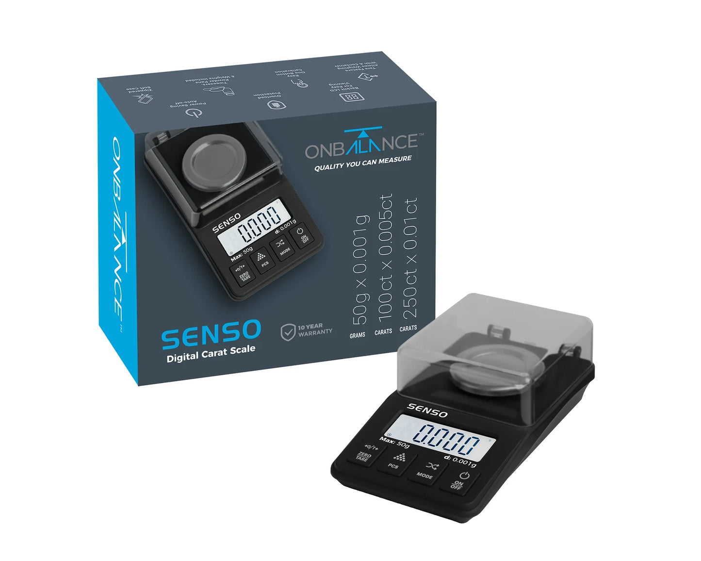 On Balance Carat Senso Scale SEN-250 ( 50g x 0.001g )