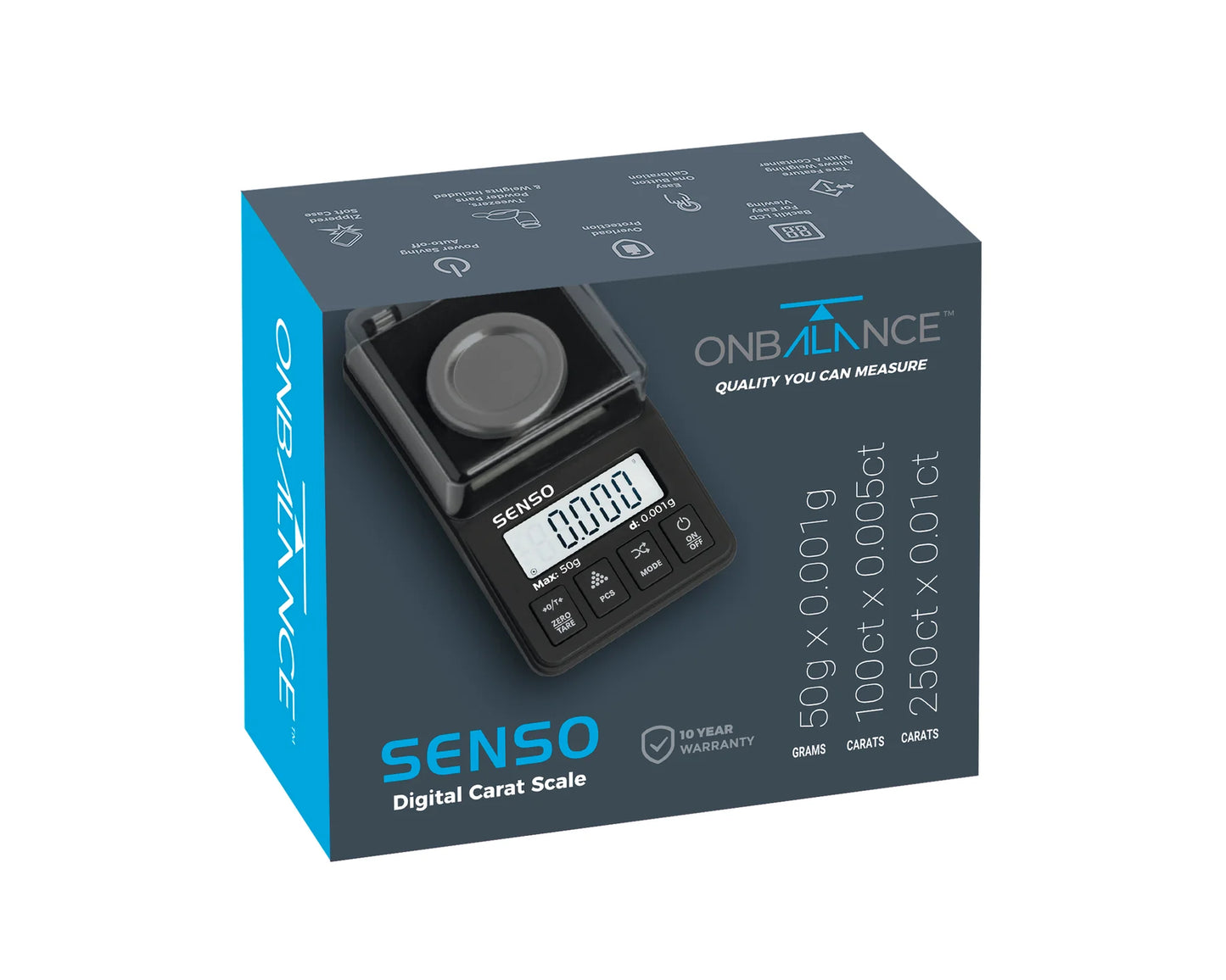 On Balance Carat Senso Scale SEN-250 ( 50g x 0.001g )