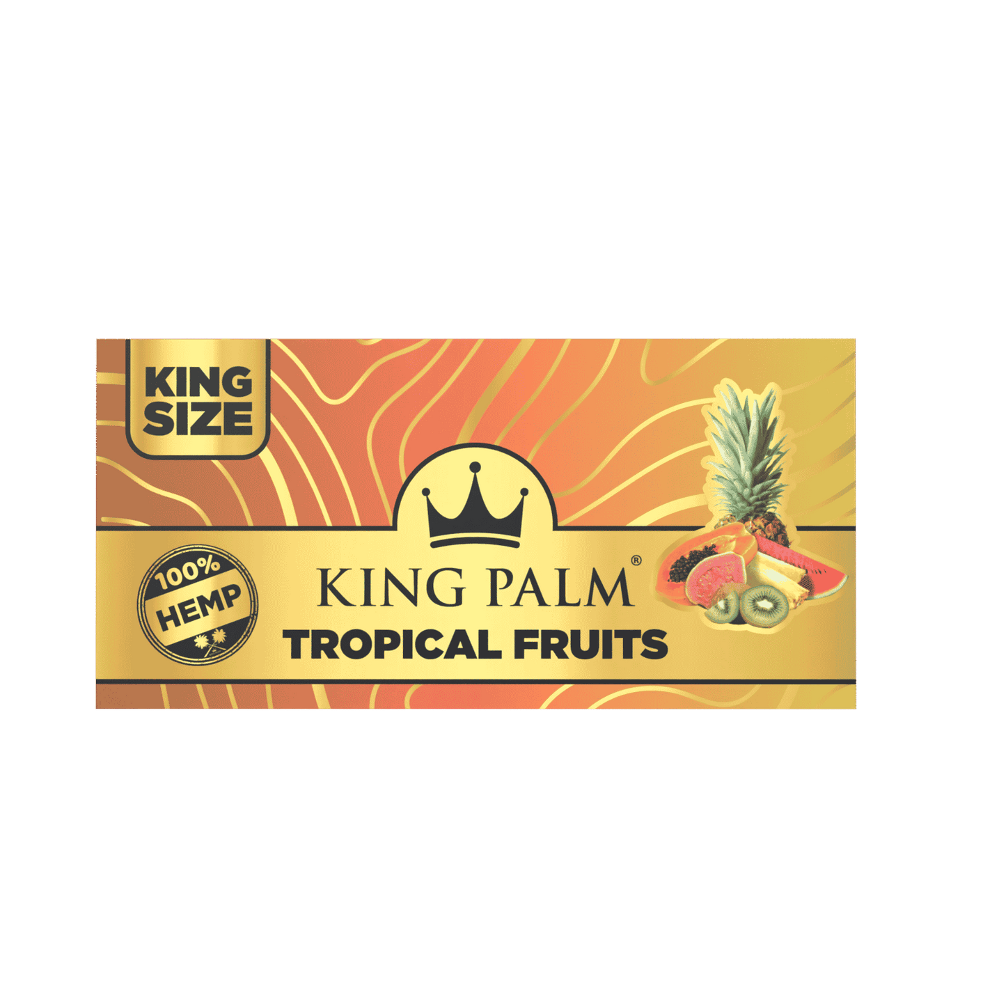 King Palm Tropical Fruits King Size Hemp Rolling Papers w/ Tips