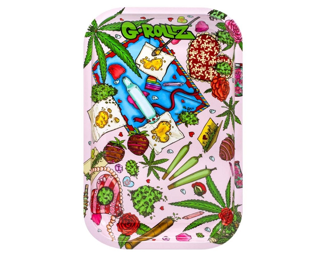 G-Rollz Amsterdam Picnic Rolling Tray Metal Small 18x14cm