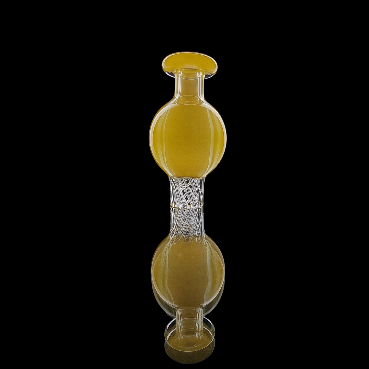 Ghosted Yellow Crayon Coloured OG Bubble Carb Cap by Gordo Scientific