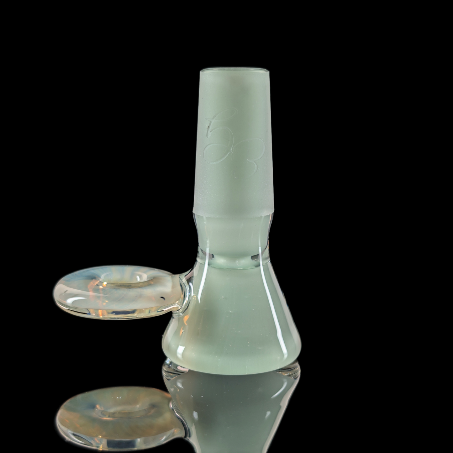 Fully Worked Restriction Slide w/ Fumicello Donut by Empirical Glass 14mm Mint