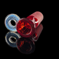 Fully Worked Restriction Slide w/ Fumicello Donut by Empirical Glass 18mm Pomegranate