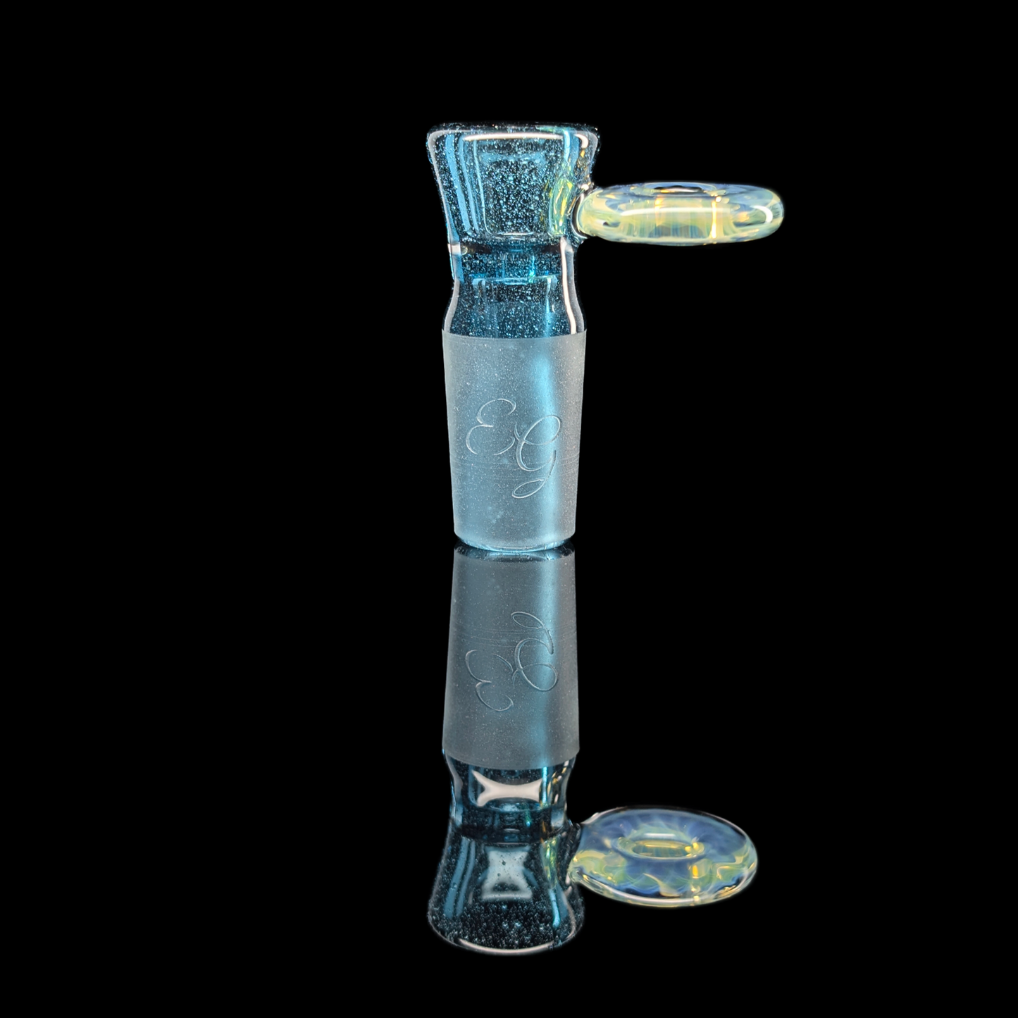 Fully Worked Restriction Slide w/ Fumicello Donut by Empirical Glass 18mm Green