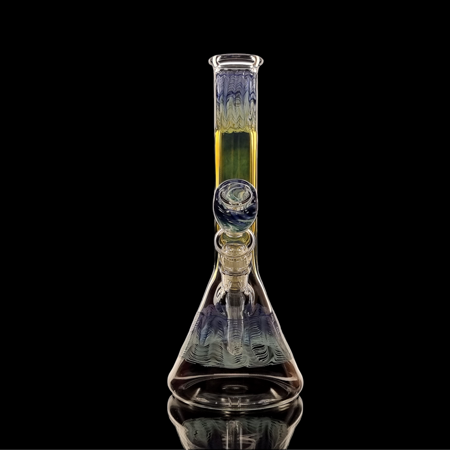Terrestrial Series Color Change Purple and Blue Beaker by Chameleon Glass