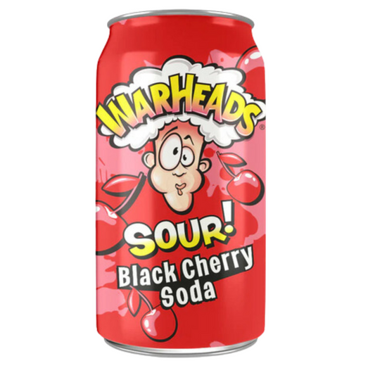 Warheads Sour Black Cherry Soda 355ml