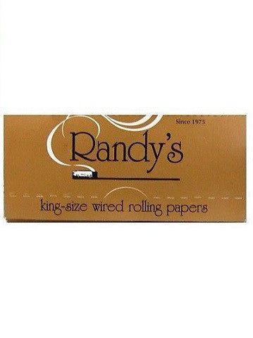 Randys Wired King Size Gold Cigarette Rolling Paper