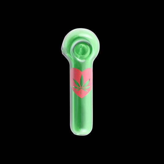 I Love Cannabis BOL Glass Pipe by Chameleon Glass