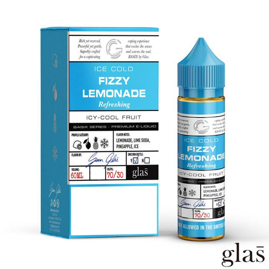 Fizzy Lemonade 60ml Ejuice 0mg by Glas Eliquid