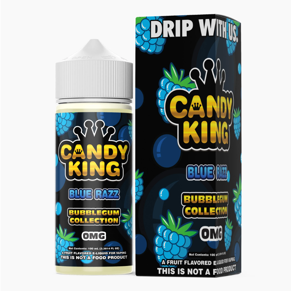 Candy King Blue Razz Bubblegum 0mg E-Juice