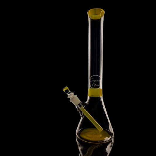 Empirical Glass Beaker w/ Colured Lip, Section, Base, Stem & Slide #3