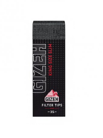 Gizeh Black King Size Slim Filtertips Tips perforated
