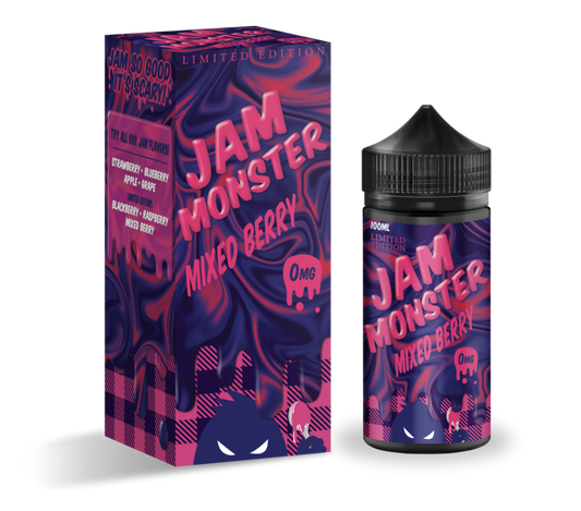 Jam Monster Mixed Berry Jam Ejuice 100ml 0mg