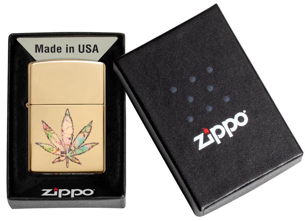 Zippo Pot Leaf Fusion Design