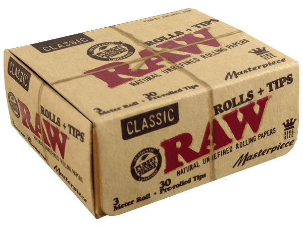 RAW Classic Masterpiece Kingsize Rolls & Tips