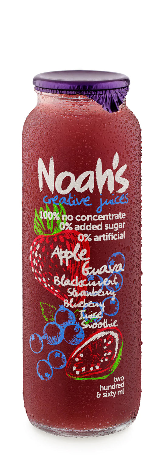 Noah's Apple, Guava, Blackcurrant, Strawberry, Blueberry Smoothie