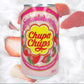Chupa Chups Sparkling Strawberries & Cream Soda 345ml Can South Korean Import