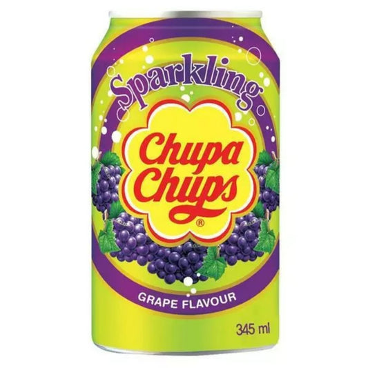 Chupa Chups Sparkling Grape Soda 345ml Can South Korean Import
