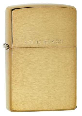 Zippo Classic Brushed Solid Brass