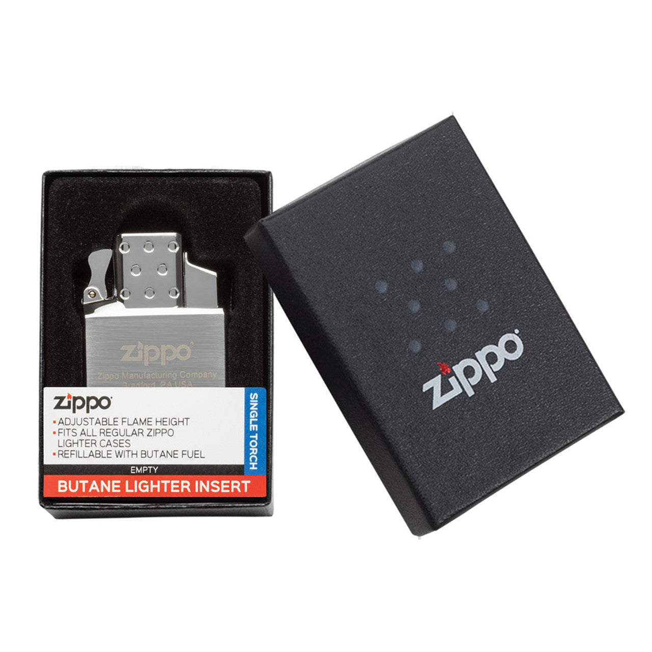Zippo Butane Lighter Insert Single (Jet Lighter Insert Single Flame)