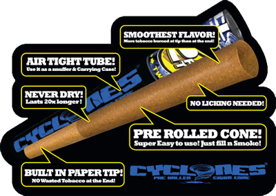 Cyclone King Size Pre-rolled Cigar Cone