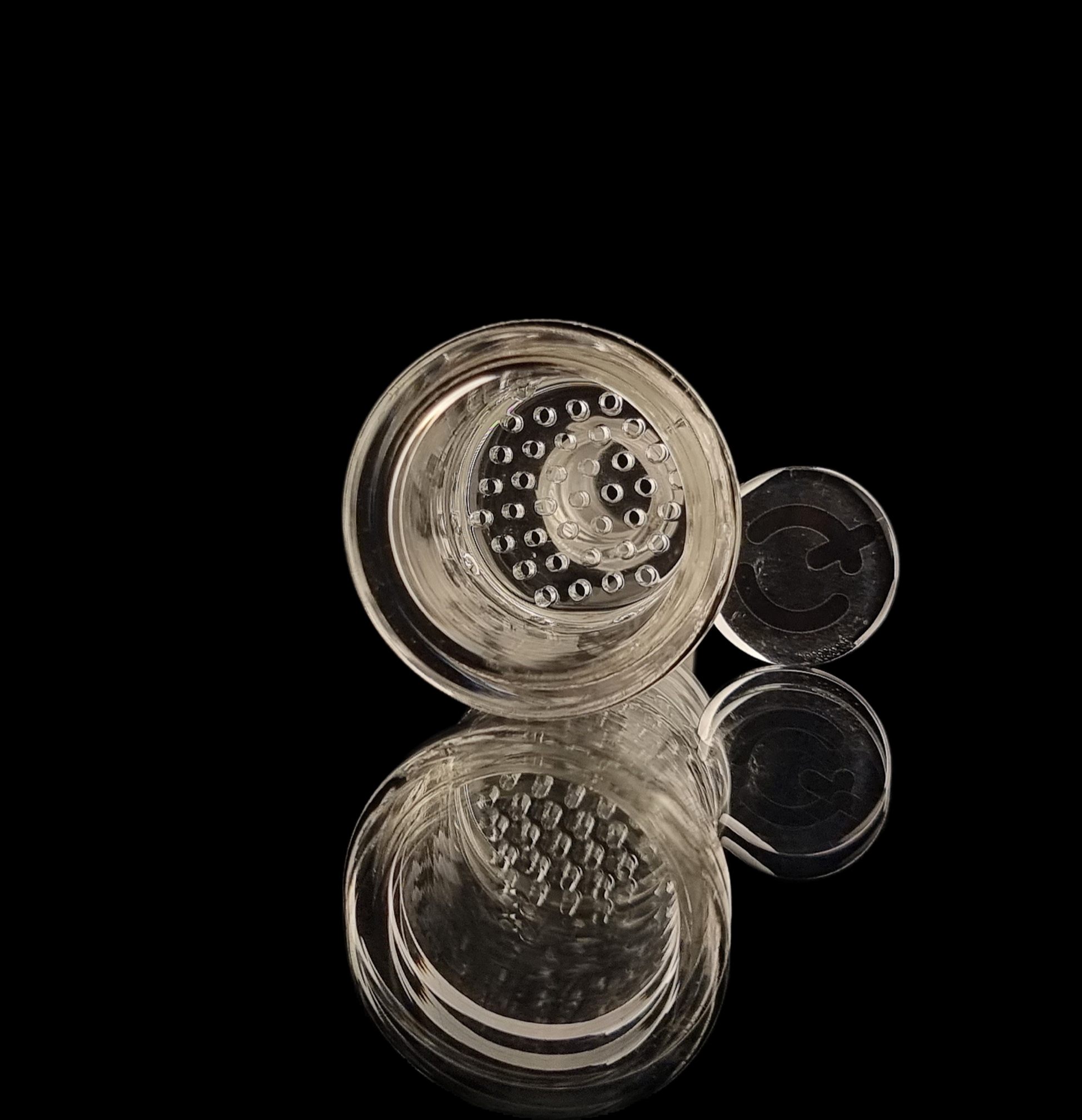 Dimpled XL Glass Ball Vape Bowl by QaromaShop A Friend Indeed Australia Dimpled XL Glass Ball Vape Bowl by QaromaShop A Friend Indeed Australia