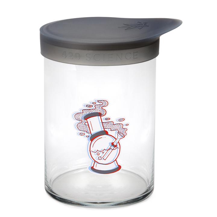 Large Wide Mouth Jar With Silicone Lid